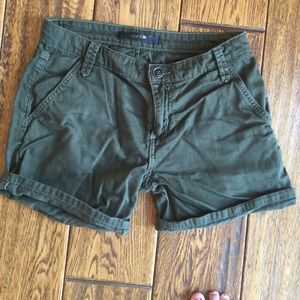Olive green authentic Joe's shorts