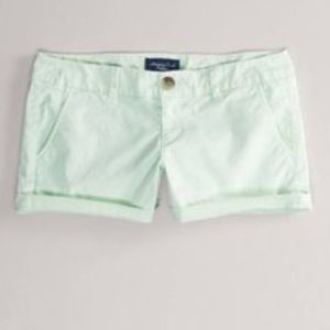 American Eagle Khaki Shorts Midi Length