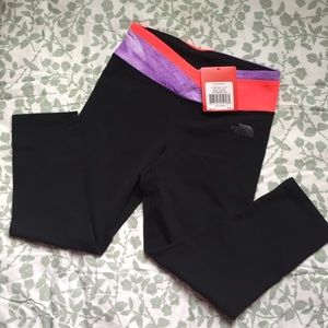 NWT The north Face Capri and Under Armour Tops
