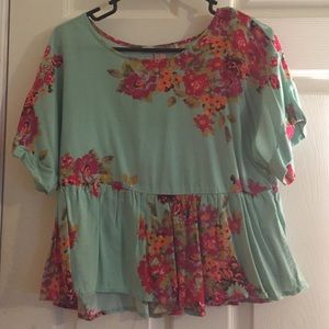 floral blouse-forever 21