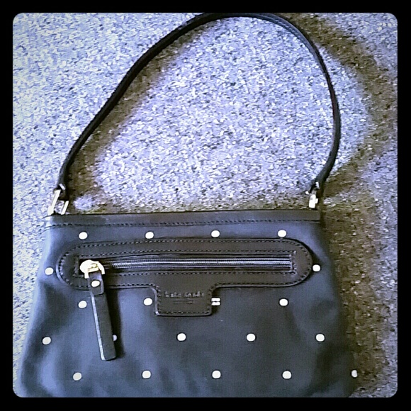 kate spade Handbags - Black with White Polka Dots