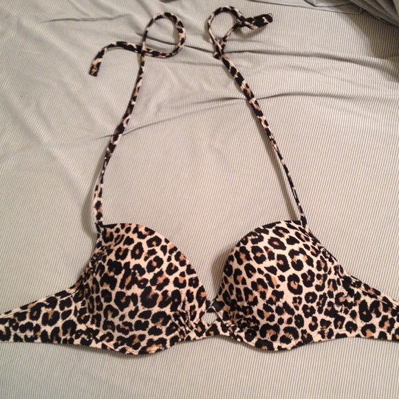 Push up cheetah bikini top