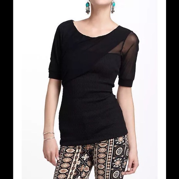 Anthropologie black blouse top size extra small - Picture 5 of 5