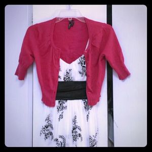Cute Hot Pink Cropped Sweater/Shrug