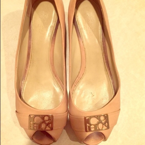 Coach wedges, used. Size 7.5B