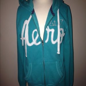 Aeropostale turquoise hoodie