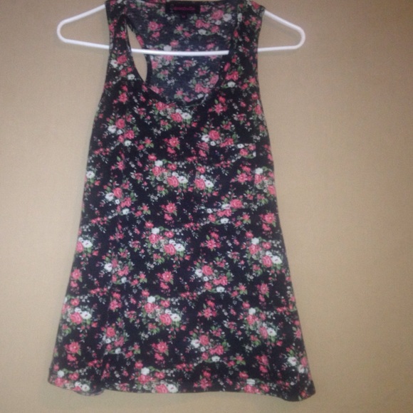 Racerback floral tank