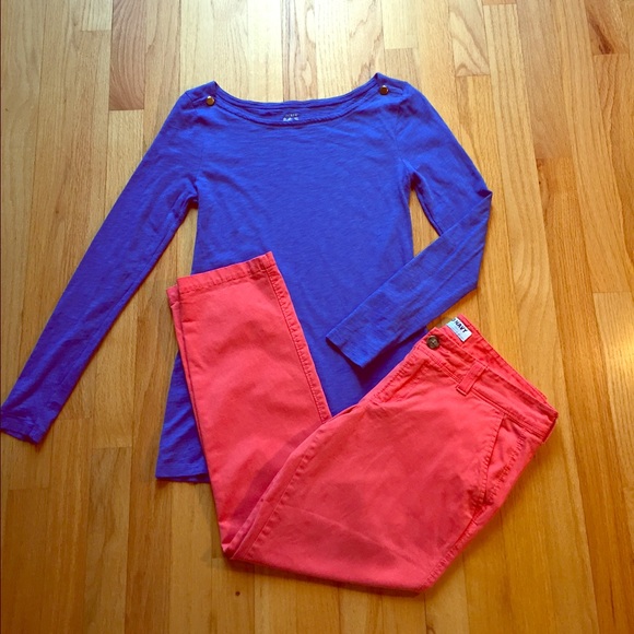 J.Crew Royal Blue Painter T-Shirt (Size Small)