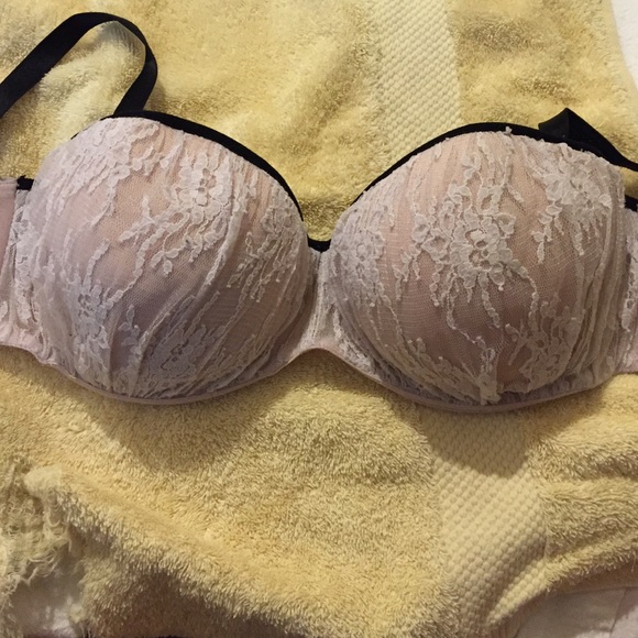 Nude-pink Lace Bra