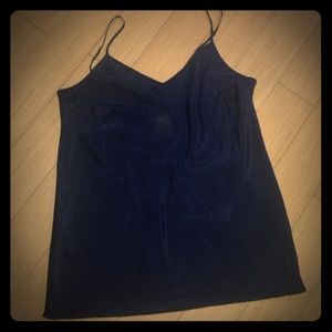 Sexy Black Silk J Crew Tank