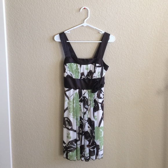 Green and Brown Dress