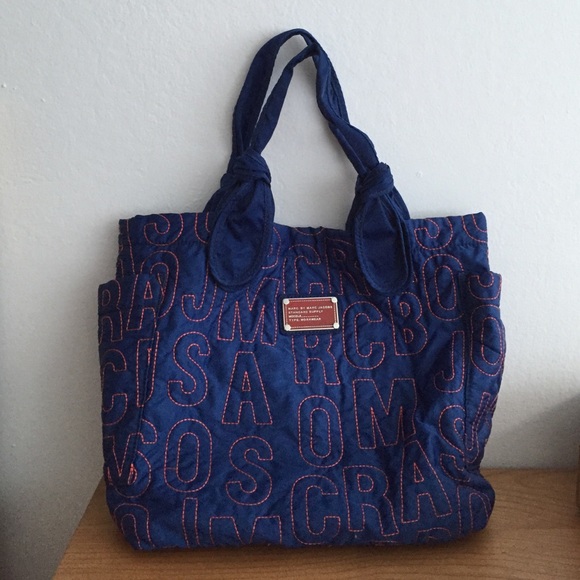Marc Jacobs Workwear tote blue/red