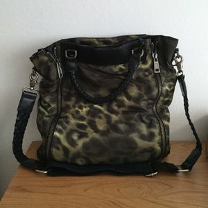L.A.M.B green leopard tote