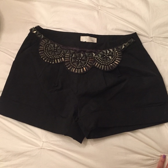 Alythea beaded black shorts