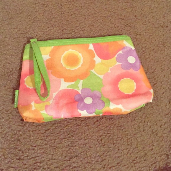 Clinique makeup bag.