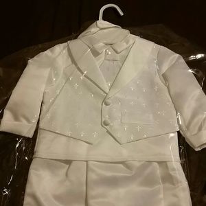 Baby boy christening outfit