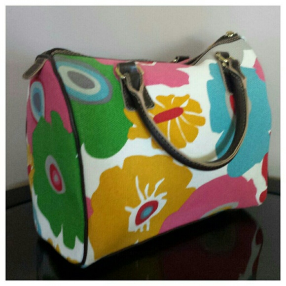 Gifted-Victoria's Secret Medium Floral Handbag - Picture 2 of 4