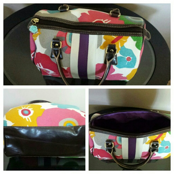 Gifted-Victoria's Secret Medium Floral Handbag - Picture 3 of 4