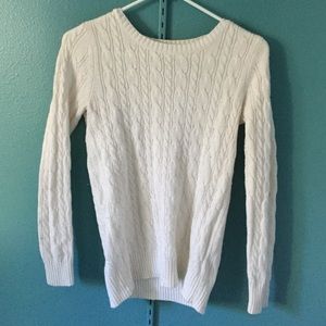 Long Sleeve White Sweater