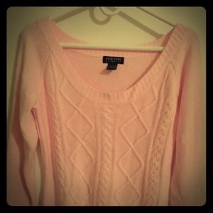 New York & Company pale pink sweater 100% acrylic