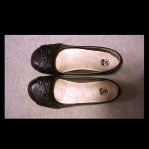 Route 66 chocolate brown leather flats