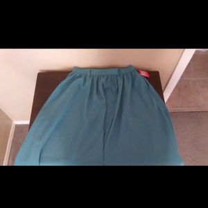 Teal blue skirt
