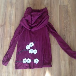 Synergy cowl neck long sleeve