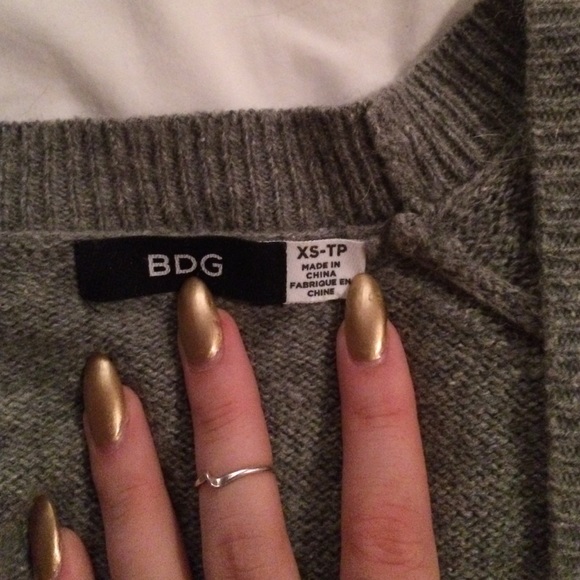 Wool blend grey sweater - Picture 4 of 4