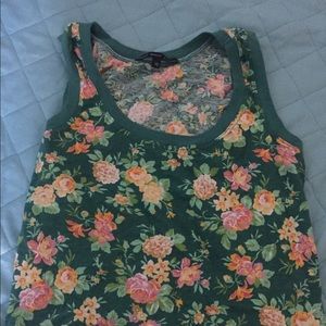 Urban outfitters flowered tank