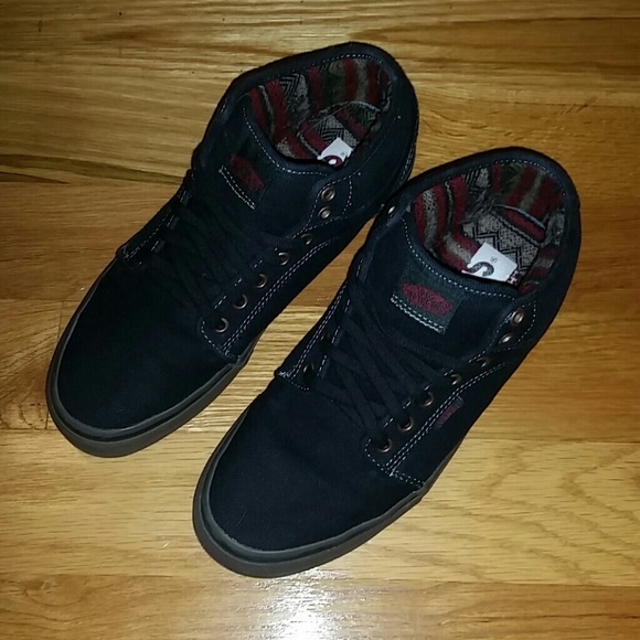 Black High Top Vans - mens size 9.5