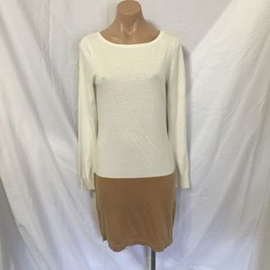Michael kors beige cream tan sweater dress