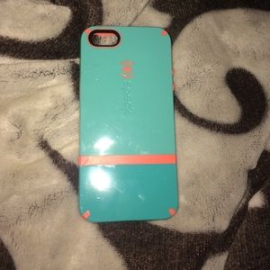 Speck orange and turquoise phone case
