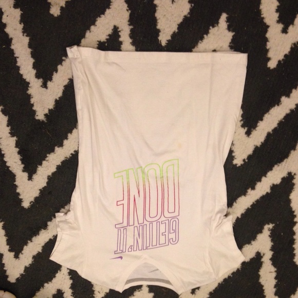 White v-neck