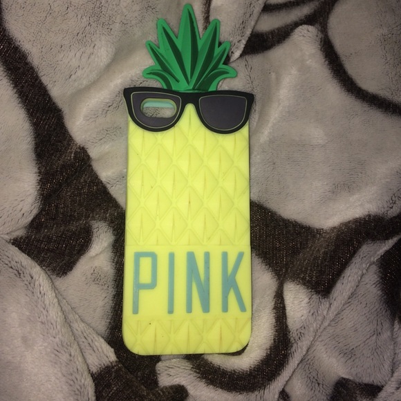 PINK Victoria's Secret Accessories - Pineapple pink case