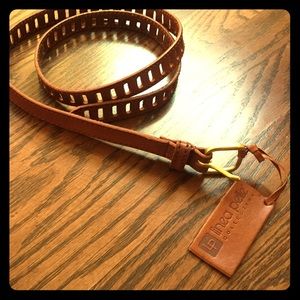 Linea Pelle hip/waist belt in cognac.