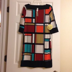 Multi color shift dress