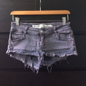 Brandy Melville Navy Blue Denim Shorts