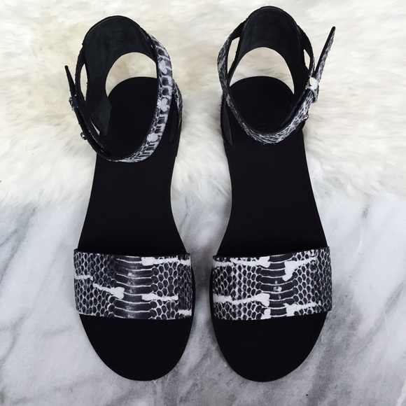Vince Shoes - Vince Sawyer Python Print Sandals