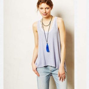 Anthropologie Palome Tank in navy size xs