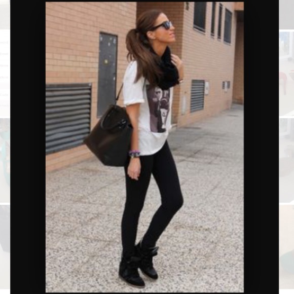 Black tennis shoe wedges