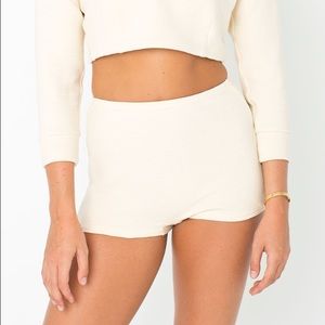 American Apparel high waist hot short.
