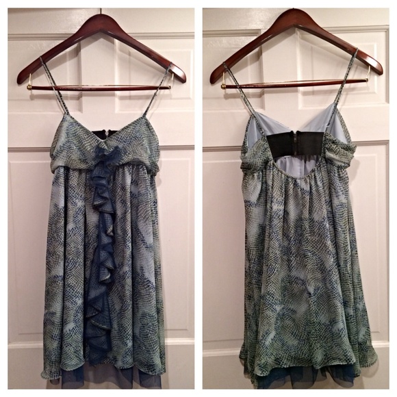 Steve Madden Dresses & Skirts - [Steve Madden] Blue/Green Spaghetti Strap Dress
