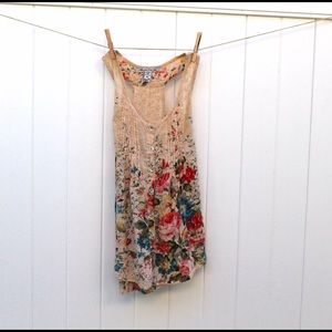 Fun summer floral print tank!