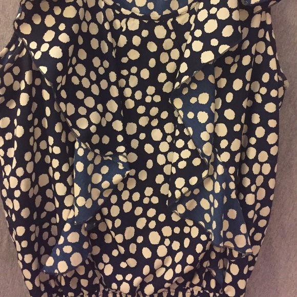 Blue and white polka dot blouse - Picture 2 of 4
