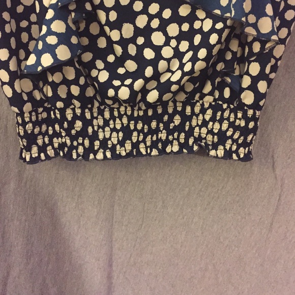 Blue and white polka dot blouse - Picture 3 of 4