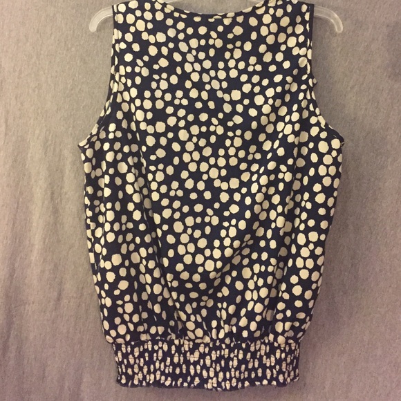 Blue and white polka dot blouse - Picture 4 of 4