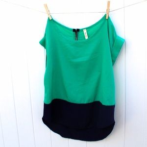 Fun color block top