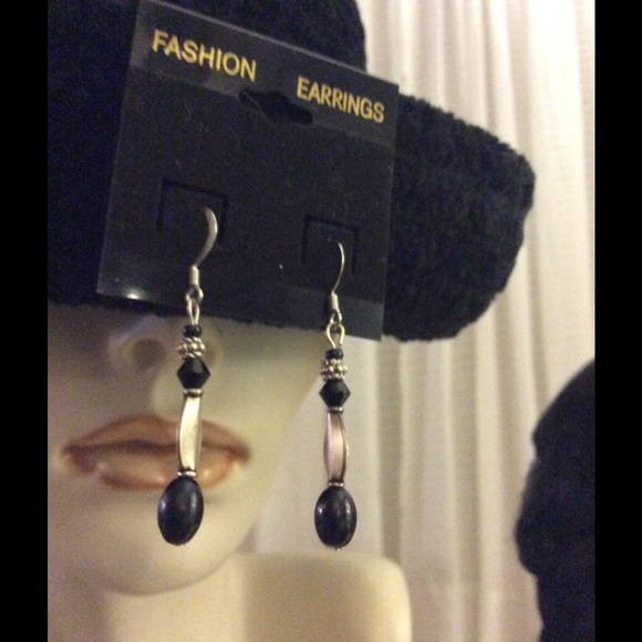 Black onyx - look drop earringsSOLD💥