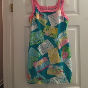 Lilly Pulitzer vintage postcards shift