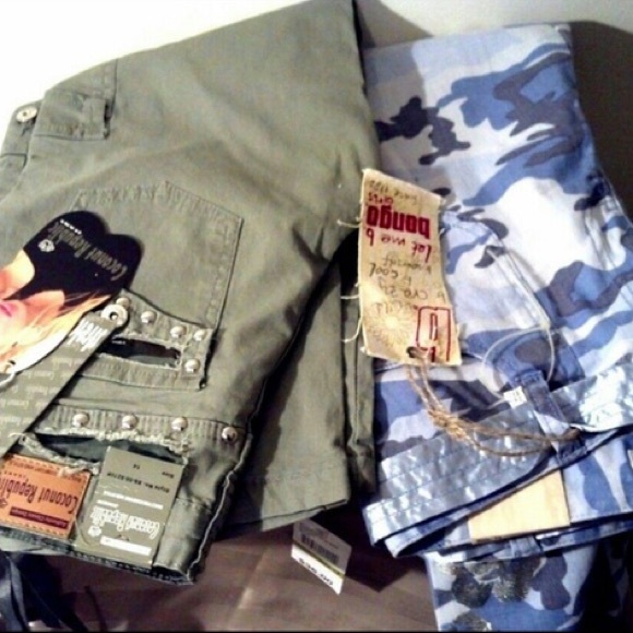 Lot of 2 Blue Camo Khaki Bongo Coconut Grove